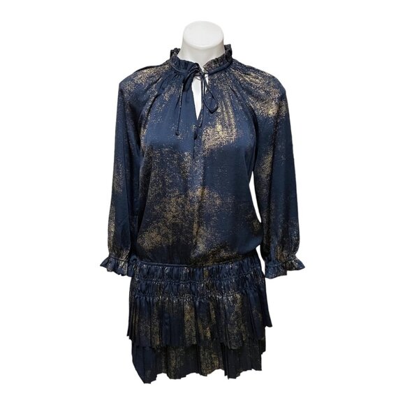 Current Air Anthropologie Size Small Valentina Drop Waist Mini Dress EUC - Picture 2 of 7